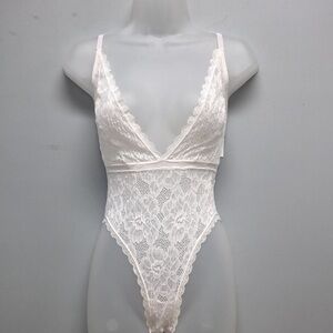 David’s Bridal open lace teddy